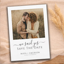 Rustic Boho Photo Wedding Save The Date
