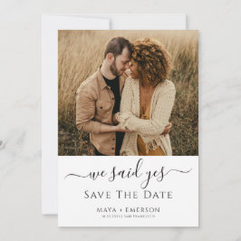 Rustic Boho Photo Wedding  Save The Date