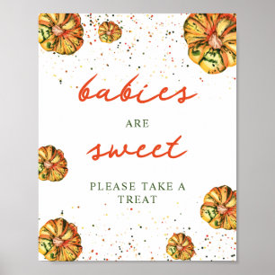 Rustic Boho Pumpkin Babies sind süß Poster