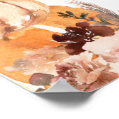 Rustic Boho Pumpkin Babies sind Sweet Baby Shooter Poster (Ecke)