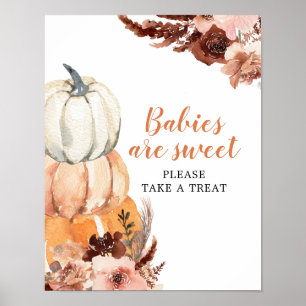 Rustic Boho Pumpkin Babies sind Sweet Baby Shooter Poster