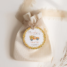 Rustic Boho Pumpkin Fall Floral Baby Dusche Geschenkanhänger