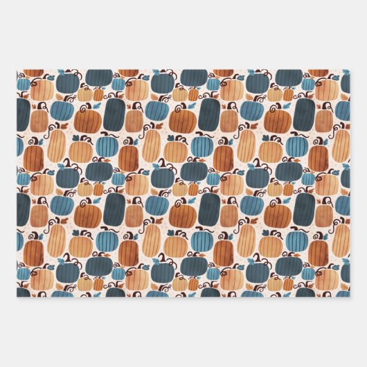 Rustic Boho Pumpkin Geschenkpapier Set (Vorderseite 2)