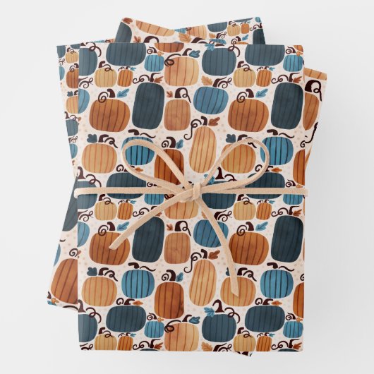Rustic Boho Pumpkin Geschenkpapier Set (Beispiel)