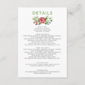 Rustic Boho Sukkulent Cactus Greenerity Wedding Begleitkarte (Vorderseite)