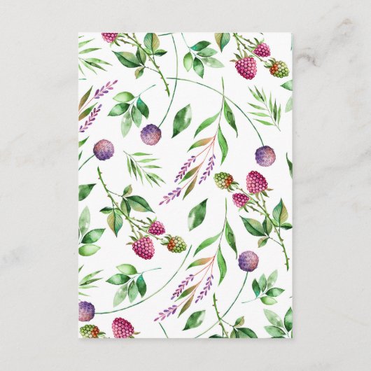 Rustic Boho Sukkulent Cactus Greenerity Wedding Begleitkarte (Rückseite)