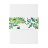 Rustic Boho Sukkulent Cactus Greenerity Wedding Einladungsbanderole (Rückseitenbeispiel)