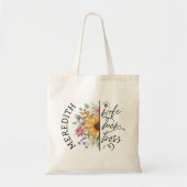 Rustic Boho Sunflower Ehefrau Mama Boss Tragetasche (Vorne)
