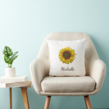 Rustic Boho Sunflower Elegant Script
