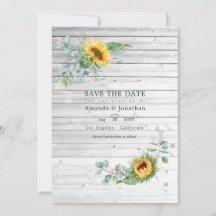 Rustic Boho Sunflower Eucalyptus Wedding Foto