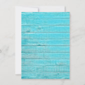 Rustic Boho Sunflower Wood Brautparty Einladung (Rückseite)