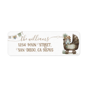 Rustic Boho teddy Bär Boy Baby Dusche