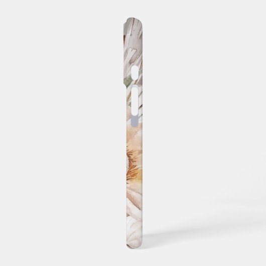 Rustic Boho Terracotta Botanical iPhone 16 Hülle (Linke Seite)