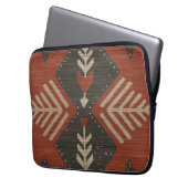 Rustic Boho Terracotta Print Electronics Bag Laptopschutzhülle (Vorderseite Links)