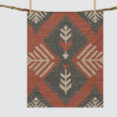 Rustic Boho Terracotta Print  Fleecedecke