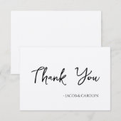 Rustic Boho Vielen Dank Karte Handgeschriebener Sc (Vorne/Hinten)