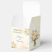 Rustic Boho Watercolor Rose Hochzeit Vielen Dank Geschenkschachtel (Geöffnet)