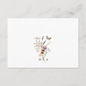 Rustic Boho Wedding Details Begleitkarte (Rückseite)