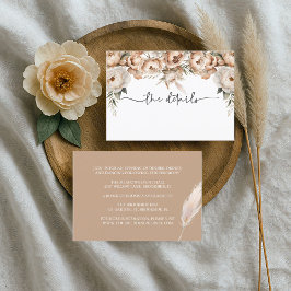 Rustic Boho Wedding Details Umschließungskarte RSVP Karte