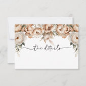 Rustic Boho Wedding Details Umschließungskarte RSVP Karte (Vorderseite)