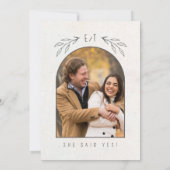 Rustic Boho Wedding Foto Template ID1109 Save The Date (Rückseite)