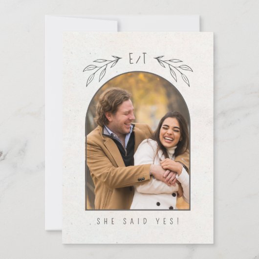 Rustic Boho Wedding Foto Template ID1109 Save The Date (Rückseite)