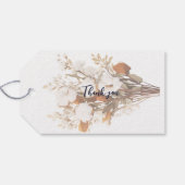 Rustic Boho Wedding-Geschenk-Tag Geschenkanhänger (Rückseite Horizontal)