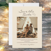 Rustic Boho Wedding Hearts Einladung