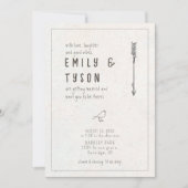 Rustic Boho Wedding ID1109 Einladung (Vorderseite)