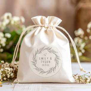 Rustic Boho Wedding ID1109 Runder Aufkleber