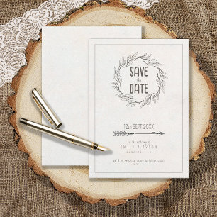 Rustic Boho Wedding ID1109 Save The Date