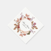 Rustic Boho Wedding Napkins Serviette (Ecke)