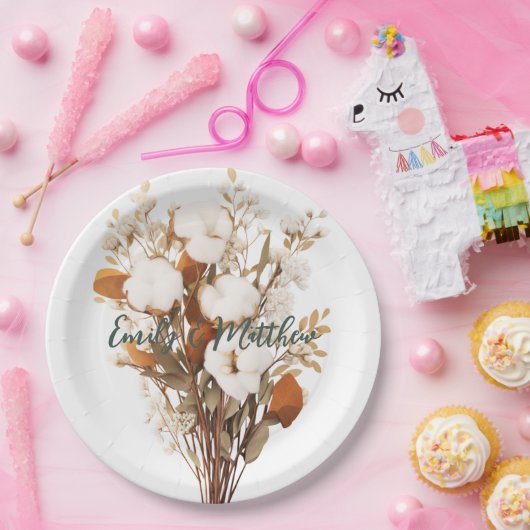 Rustic Boho Wedding Pappteller (Party)