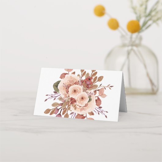 Rustic Boho Wedding Platzkarten (Rückseite)