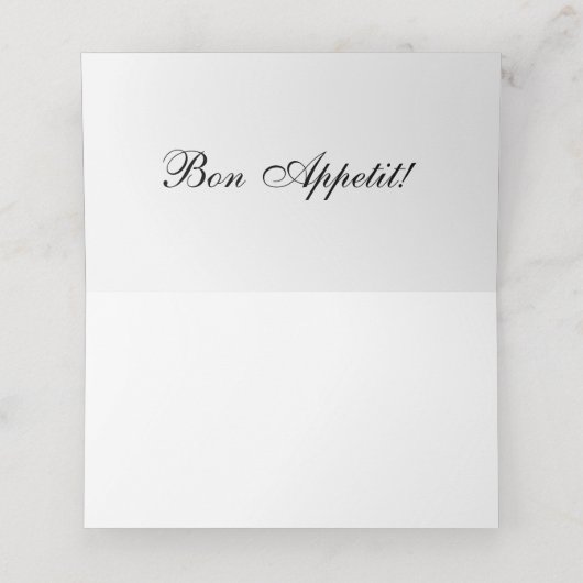 Rustic Boho Wedding Platzkarten (Innenseite Aufgefaltet)