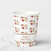 Rustic Boho Western Cowboy Clothes Kinderdusche Pappbecher (Rückseite)