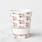 Rustic Boho Western Cowboy Clothes Kinderdusche Pappbecher (Links)