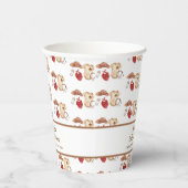 Rustic Boho Western Cowboy Clothes Kinderdusche Pappbecher (Rechts)