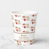 Rustic Boho Western Cowboy Clothes Kinderdusche Pappbecher (Vorderseite)