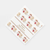 Rustic Boho Western Cowboy Clothes Kinderdusche Serviette (Ecke)