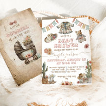 Rustic Boho Wild West Baby Girl Dusche