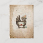 Rustic Boho Wild West Baby Girl Showbücher Begleitkarte (Rückseite)