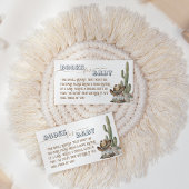Rustic Boho Wild West Boy Duschbücher für Babys Begleitkarte