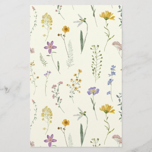 Rustic Boho Wildblume Diaper Raffekarte (Rückseite)