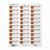 Rustic Boho Wildblume Wedding RSVP Rücksendeadress (Vorne)