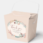 Rustic Boho Wildblume Wreath Wedding Geschenkschachtel (Vorderseite)