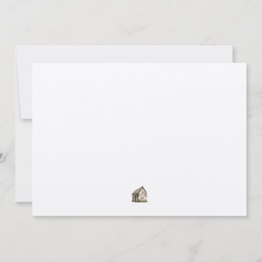 Rustic Boho Wildblumen 3 Foto Script Save The Date (Rückseite)