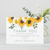 Rustic Boho Wildblumen Sonnenblumen Foto Vielen Da (Stehend Vorderseite)