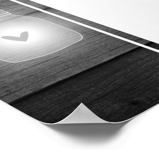 Rustic Boho Wood Wedding Willkommenszeichen Poster (Ecke)