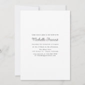 Rustic Bokeh Mouse Firefly Mason Jar Dusche Einladung (Rückseite)